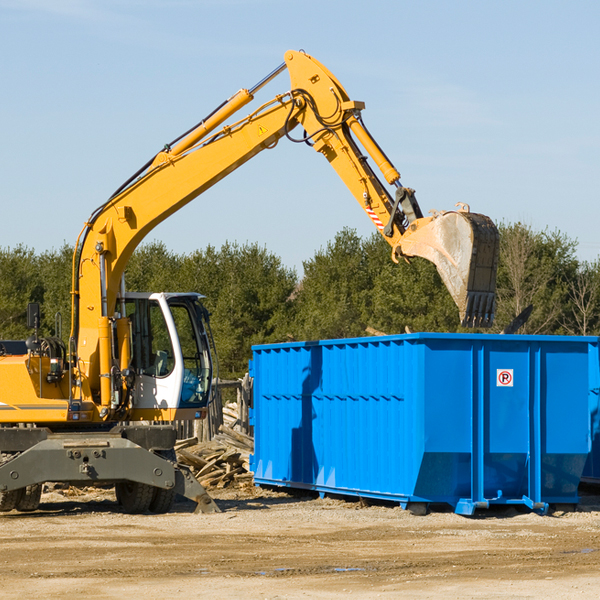 can i choose the location where the residential dumpster will be placed in Moncure NC